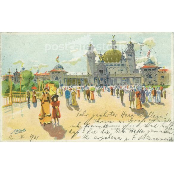 1901 - Glasgow. Litografált képeslap. (2791617)