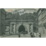 1911 - Budapest. Budai alagút. Fotólap, képeslap. (2791623)
