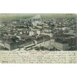 1905 - Zágráb látképe. Színezett fotólap, képeslap. (2791626)