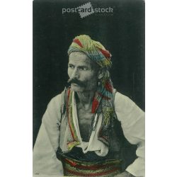   1909 - Török gazda. Színezett fotólap, képeslap. (2791627)