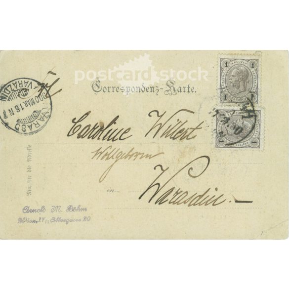 1900 - Anna Kallina (K. k. Hofburgtheater) színésznő 1874. március 31-én született Bécsben, a monachia idejében. Képeslap. (2791633)