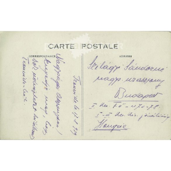 1929 - Le Havre. Trouville-i tengerpart. Fotólap, képeslap. (2791677)