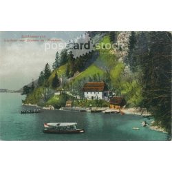  1931 - Fogadó a Traunsee tónál. Színezett fotólap, képeslap. (2791678)