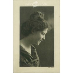   1909 - Miss Wally színésznő és modell volt 1910 körül. Wiener Rotophot 2279. Fotólap, képeslap. (2791684)