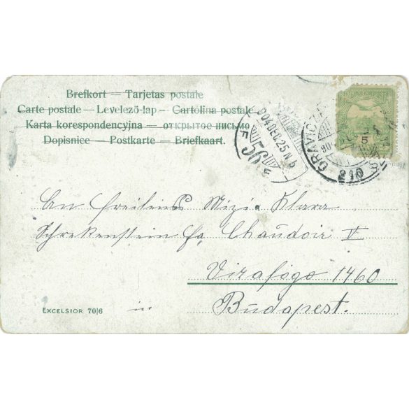 1904 - Boldog Karácsonyt. Színezett fotólap, üdvözlőlap. (2791700)
