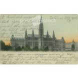 1904 - Bécs. Városháza. Színezett fotólap, képeslap. (2791705)