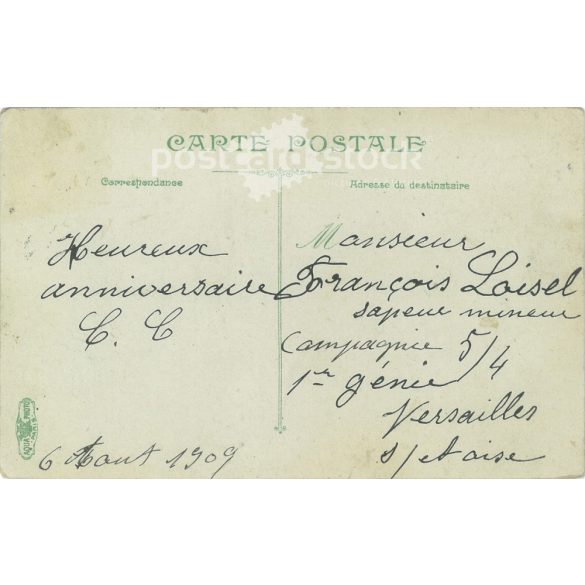1909 - Katonák, levélírás közben. Színezett fotólap, üdvözlőlap. (2791707)
