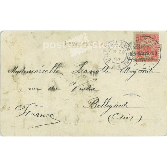 1905 - Vidám, mulatós jelenet. Színezett fotólap, képeslap. (2791712)