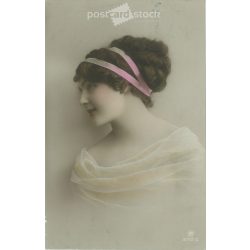   1912 – Romantikus képeslap. Színezett fotólap. (2791722)