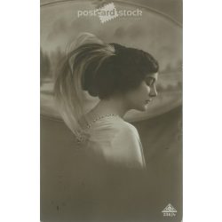   1914 – Romantikus képeslap. Színezett fotólap. (2791723)