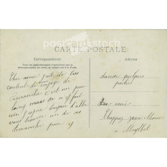 1910 - Romantikus képeslap. Színezett fotólap. (2791740)