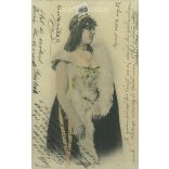 1902 - Varsányi Irén színésznő. Színezett fotólap, képeslap. (2791744)
