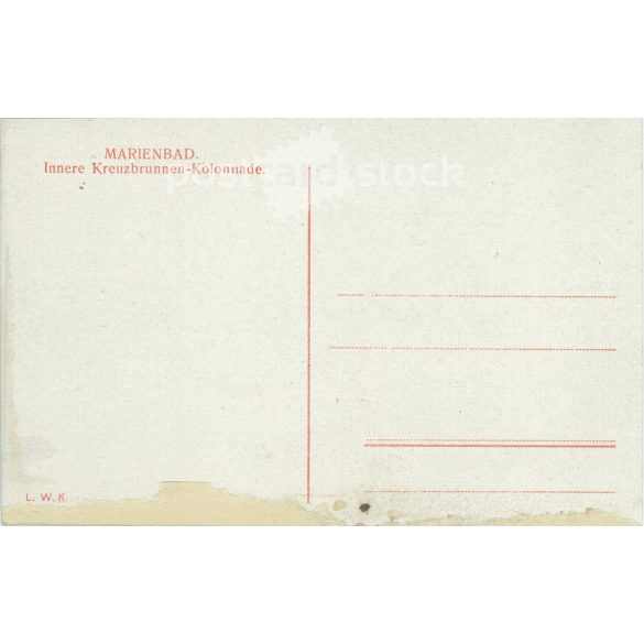 Marienbad. Csehország. Színezett fotólap, üdvözlőlap. (2791748)