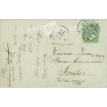 1910 - Romantikus képeslap. Színezett fotólap. (2791770)