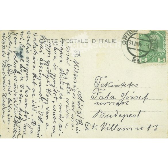 1914 - Velence képeslap. Színezett fotólap. (2791779)