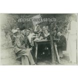 1937 - Baráti társaság, kerti összejövetelen, Gyömrőn. Eredeti papírkép. (2791801)