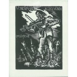   Szoboszlai Mata János (1907-1944). 20 fametszetű könyvjegy a magyar parnasszusról. Az eredetileg 1935-ben megjelentnek a hasonmás kiadása, az eredeti klisékről, 1000 példányban készült, 1982-ben. (2791837)