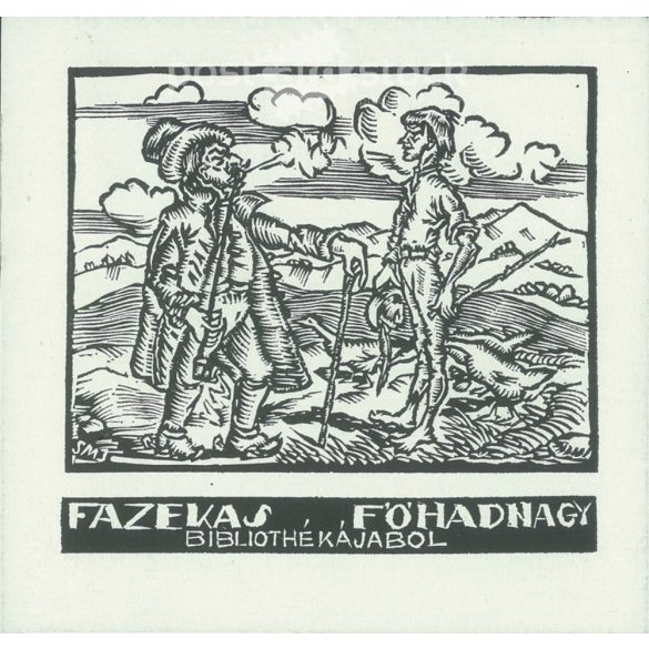 Szoboszlai Mata János (1907-1944). 20 fametszetű könyvjegy a magyar parnasszusról. Az eredetileg 1935-ben megjelentnek a hasonmás kiadása, az eredeti klisékről, 1000 példányban készült, 1982-ben. (2791849)