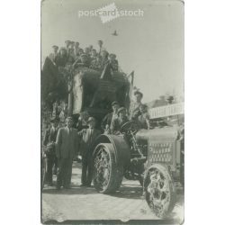   1949 - Törökszentmiklós. Traktor iskola. Képeslap, fotólap. (2791868)