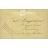 Fiatal nő portréfotója, Gust Bingenheimer fotóműterméből. Regensburg. Kabinetfotó / keményhátú fotó / vizitkártya. (2791870)