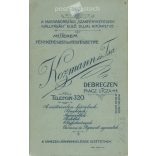 Fiatal lány portréfotója, hatalmas masnival, Kozmann és Társa fotóműterméből. Debrecen. Kabinetfotó / keményhátú fotó / vizitkártya. (2791871)