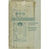 1906 - Tehetős, elegáns házaspár, egészalakos portréfotója, Pottok Sándor fényképészeti műterméből. Budapest. Kabinetfotó / keményhátú fotó / vizitkártya. (2791877)
