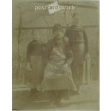 Nagypapa két büszkesége, az unokái. Eredeti papírkép. 1940-es évek. (2791937)
