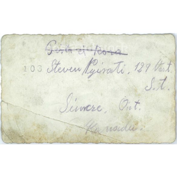 Középkorú pár az Egyesült Államokban az 1940-es évek végén. Eredeti papírkép. (2791939)