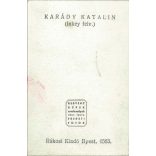 Karády Katalin, Inkey Tibor műtermi profil portréja, cigarettával 1930-as évek. Zselatinos ezüst. (2791943)