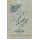 Vogel Dániel, rozsnyói fotóműtermében készült kabinetfotó. Sárkány Karcsi portréfotója. Kabinetfotó / keményhátú fotó / vizitkártya, CDV fotó. (2791959)