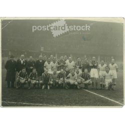   1945 – Angol katonai válogatott, 2:2. Eredeti papírkép. (2791976)