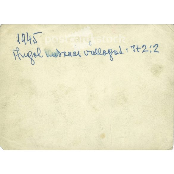 1945 - Angol katonai válogatott, 2:2. Eredeti papírkép. (2791976)