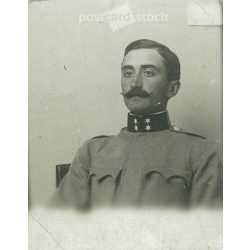   Fiatal tiszt fotója. Eredeti, kisméretű papírkép. (2792011)