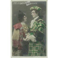   1907 - Varieté Színház. Párizs. Eredeti papírkép, színezett fotólap, képeslap. (2792033)
