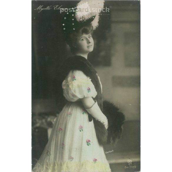 1909 - Elvyn Myrtle (született: 1887-1975) amerikai zongorista és zeneszerző, antik eredeti GERLACH fényképes képeslap. Eredeti papírkép. Fotólap (2792045)