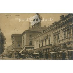   1912 - Miskolc. Színház. Barnított eljárással készült papírkép, fotólap, képeslap. (2792094)
