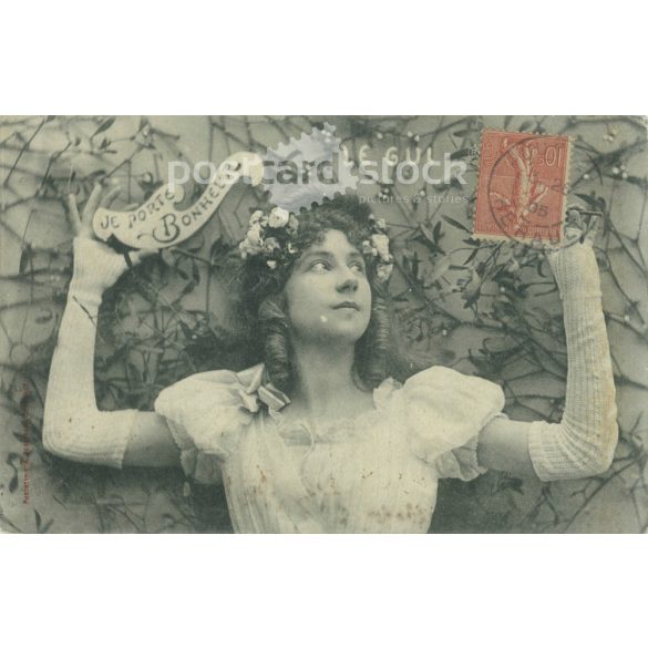 1931 - Francia, romantikus képeslap. Fekete-fehér fotólap. (2792144)