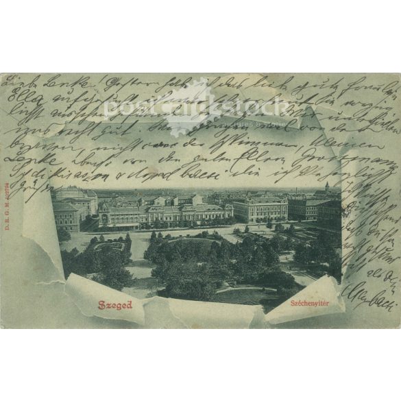 1902 - Szeged. Fekete-fehér fotólap, képeslap. (2792149)