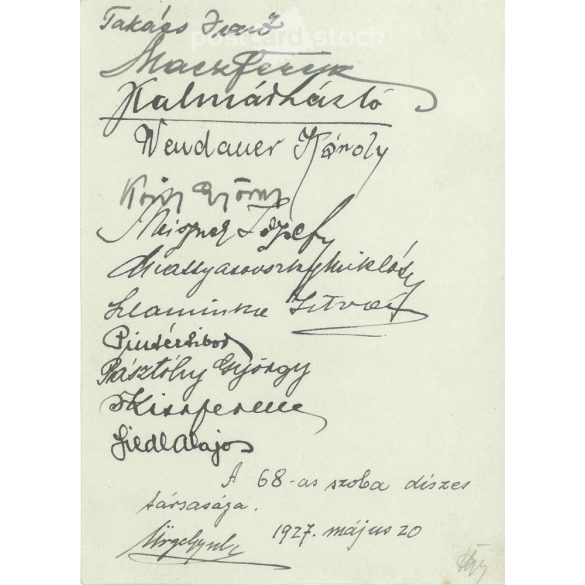 1927 - Kollégiumi szobatársak. Eredeti papírkép. (2792157)