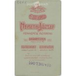 1900-as évek eleje - Középkorú férfi, műtermi portréfotója. Némethi József fényképészeti műterme készítette, Debrecenben. Kabinetfotó / keményhátú fotó / vizitkártya, CDV fotó. (2792181)
