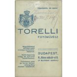 1921 - Fiatal nő, műtermi fotója. Torelli, fényképészeti műterme készítette, Budapest. Kabinetfotó / keményhátú fotó / vizitkártya, CDV fotó. (2792209)