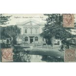 1920 - Olaszország, Szardínia Cagliari vasútállomás, Real 04783. Fotólap, képeslap. Eredeti papírkép. (2792284)