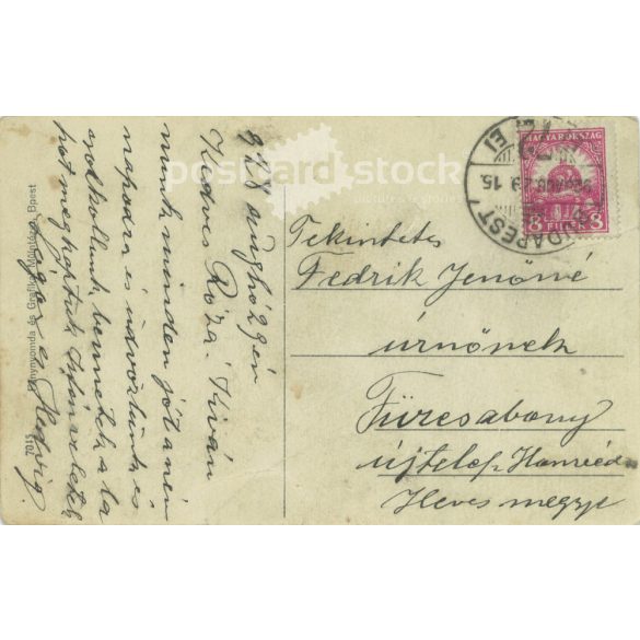 1928 - Ismeretlen, elegáns, fiatal férfi, műtermi portréfotója. Készült a Fénynyomda és Grafikai Műintézetben, Budapesten. Fotólap, képeslap. (2792285)