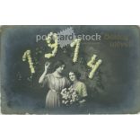 1914 - Újévi üdvözlőlap, fotólap. (2792304)