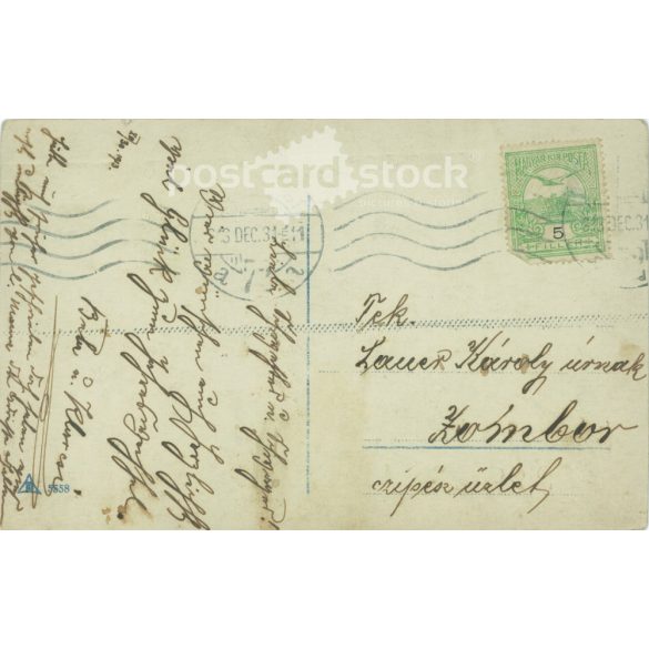 1914 - Újévi üdvözlőlap, fotólap. (2792304)
