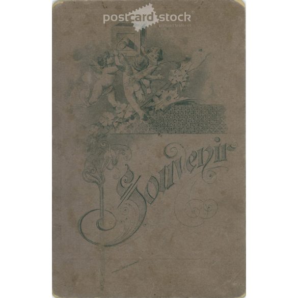 1900-as évek eleje. Családi csoportkép a kertben. Készítője és a rajta szereplők személye ismeretlen. Dombornyomott keménytáblára kasírozva. Kabinetfotó / keményhátú fotó / vizitkártya. (2792312)
