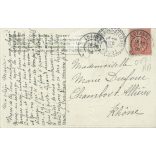 1906 - Újévi üdvözlet. Francia, litografált, dombornyomott és aranyozott üdvözlőlap. (2792321)