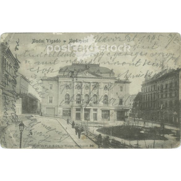 1905 - Budai Vigadó. Budapest. M. T. és F. J. Koch és Warga műterme készítette. Képeslap, fotólap. (2792331)