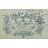 1901 - Fiatal nő portréfotója, elegáns öltözékben. Mamának, Sarolta felirattal. A fotó Mai és Társa fényképészeti műtermében készült, Budapesten. Eredeti kabinetfotó / keményhátú fotó / vizitkártya, CDV fotó. (2792346)
