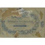 1900-as évek eleje. Apa és fia műtermi felvétele. Személyük ismeretlen. A fotó. Goszleth István és Fia fényképészeti műtermében készült, Budapesten. Eredeti kabinetfotó / keményhátú fotó / vizitkártya, CDV fotó. (2792351)